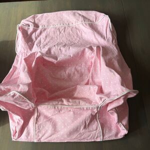 Pottery Barn Anywhere Chair Slipcover Pink Small Polka Dots